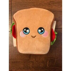 Squeezamals Super Soft Sandwich Plush Toy Bread 5" Lunch Slow Rise Fidget Plush